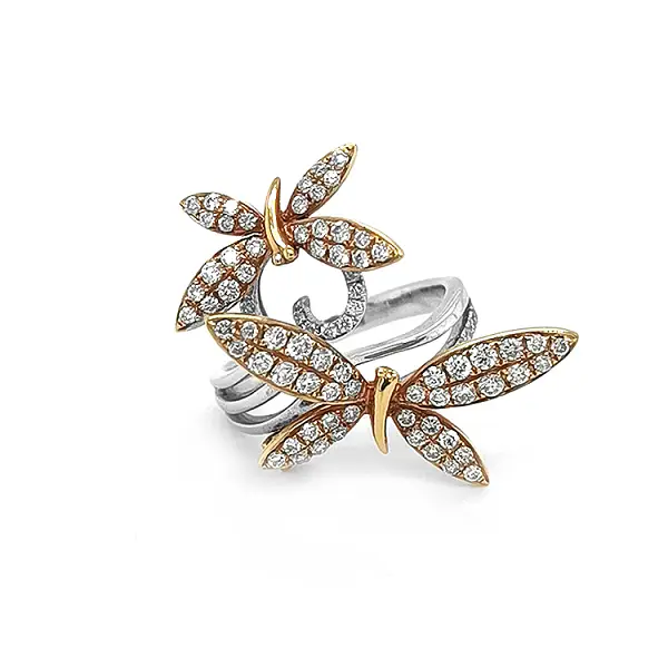 Nhẫn vàng đính kim cương