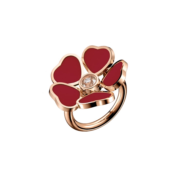 Nhẫn vàng Chopard Happy Hearts Hoa 82A085-5811