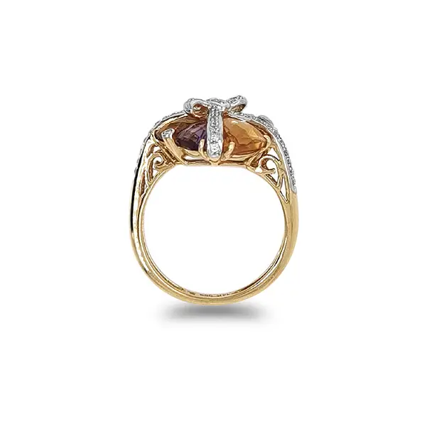 Nhẫn vàng đính đá bán quý nhiều màu