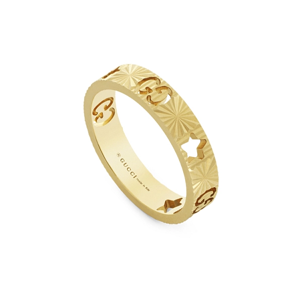 Nhẫn vàng Gucci Icon 4mm YBC727729001