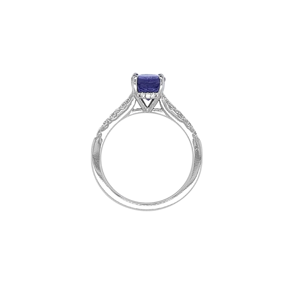 Nhẫn vàng đính Tanzanite và kim cương