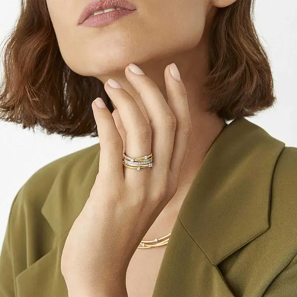 Nhẫn vàng Marco Bicego Goa AG270 B2 W 01