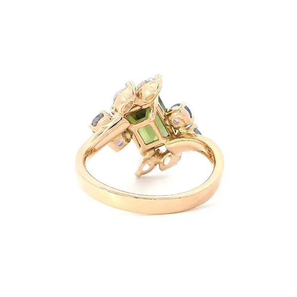 Vòng cổ sang trọng của thiên nhiên - Tourmaline kết hợp với sapphire và kim cương