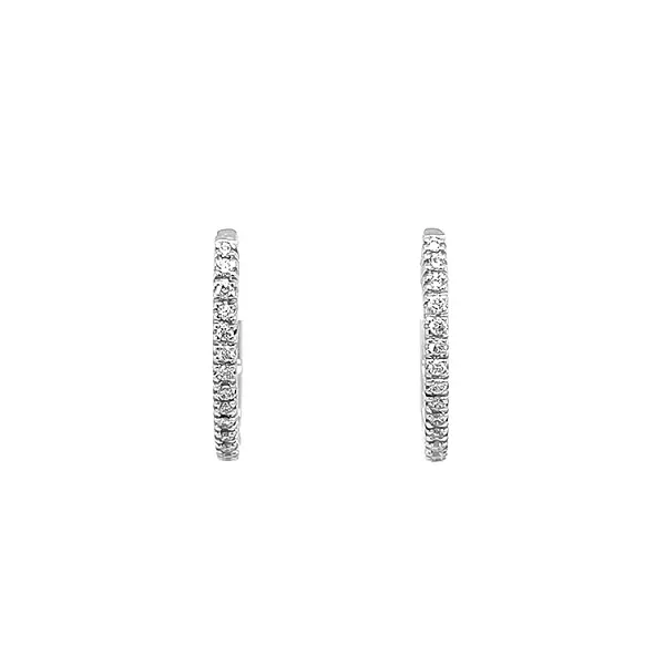 Vòng tai vàng đính kim cương