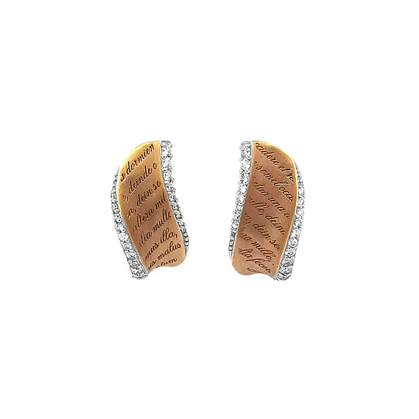 Vòng tai vàng đính kim cương