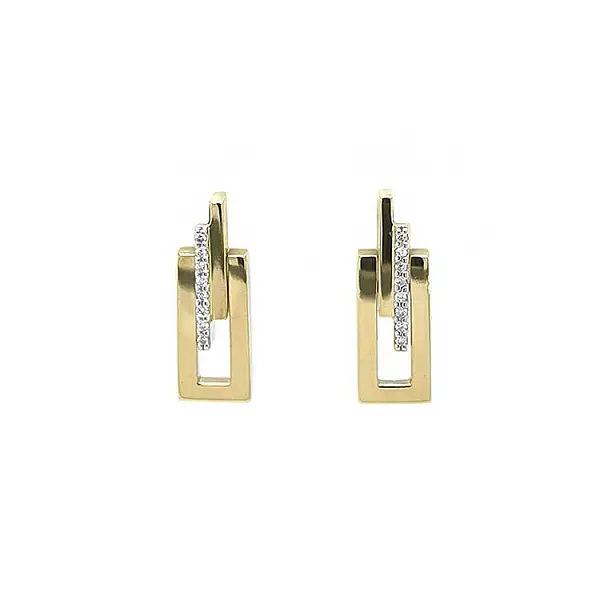 Vòng tai vàng đính kim cương