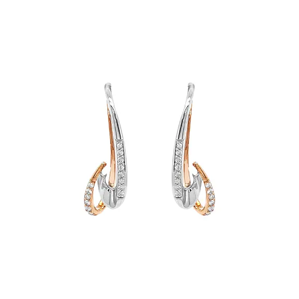 Vòng tai vàng đính kim cương