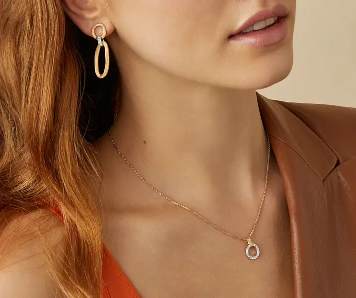 Vòng tai vàng Marco Bicego Jaipur Link OB1811 B YW