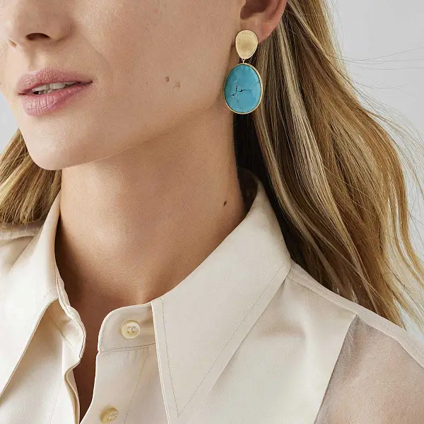 Vòng tai vàng Marco Bicego Lunaria OB1404 TUM01 Y