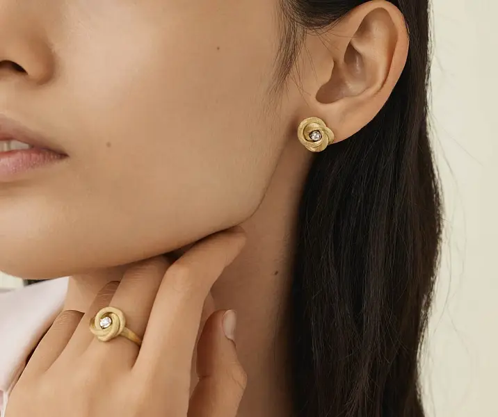 Vòng tai vàng Marco Bicego Jaipur Link OB1841 B YW Q6