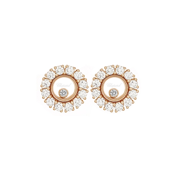 Vòng tai vàng Chopard Happy Hearts 83A609-5001