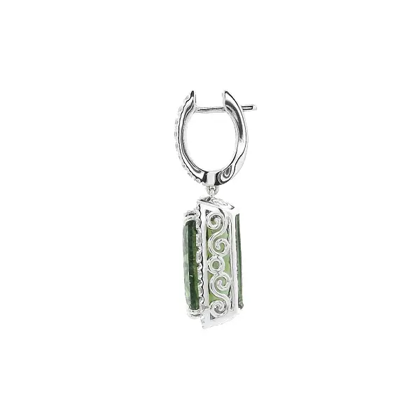 Sự sang trọng của đá tourmaline xanh kết hợp với kim cương