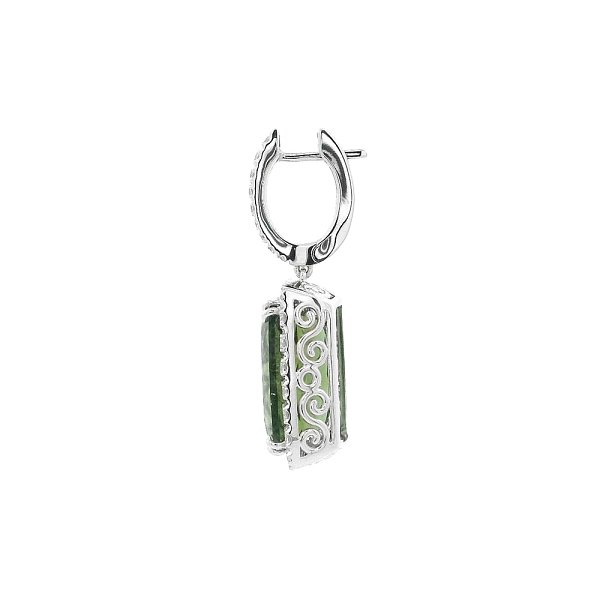 Sự sang trọng của đá tourmaline xanh kết hợp với kim cương