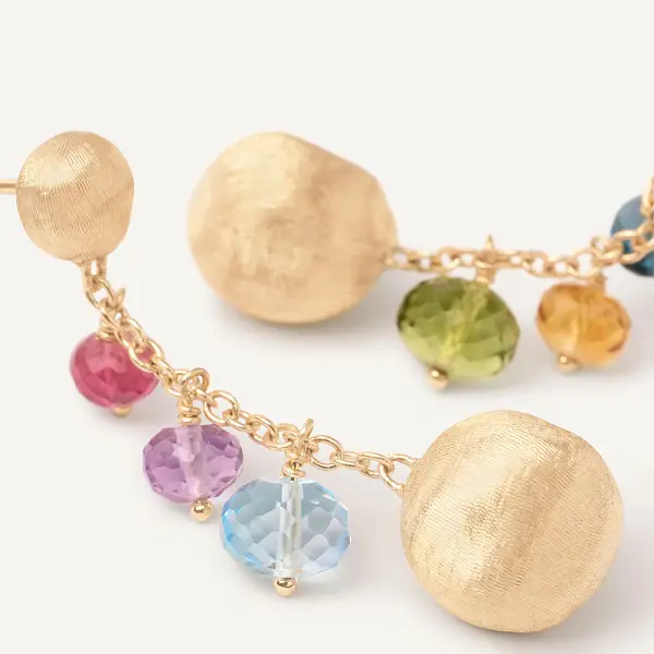 Vòng tai vàng Marco Bicego đá quý châu Phi OB1860 MIX02 Y