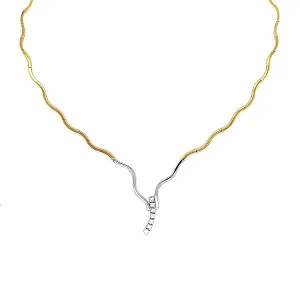 Vòng cổ vàng đính kim cương