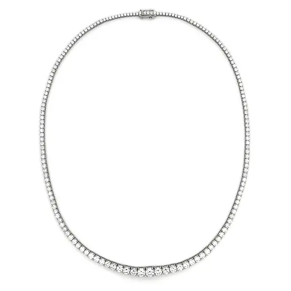 Vòng cổ tennis vàng đính kim cương