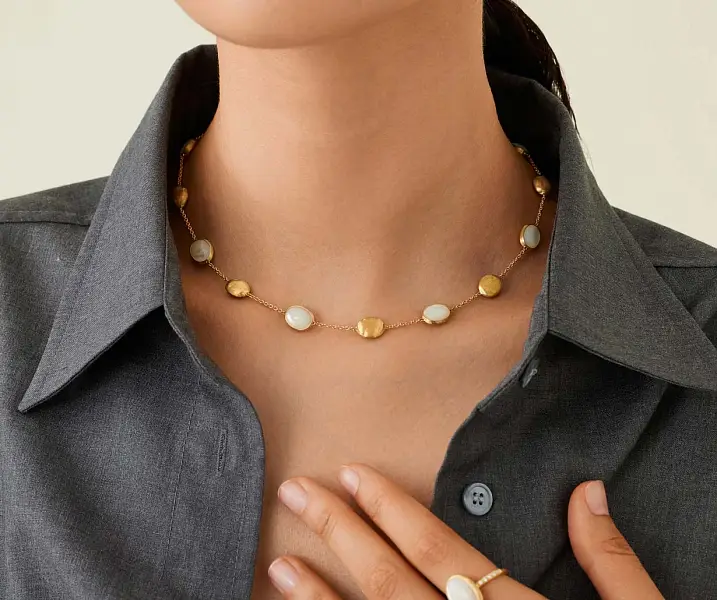 Vòng cổ vàng Marco Bicego Siviglia CB2652-E MPW cổ chữ Y