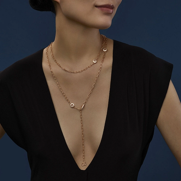 Vòng cổ Chopard Happy Diamonds bằng vàng 81A117-5001