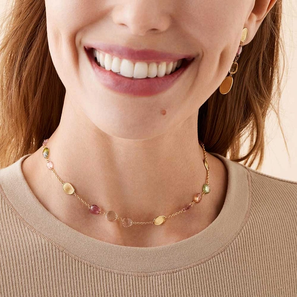 Vòng cổ Marco Bicego Lunaria bằng vàng CB2867 TM01 Y