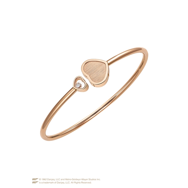 Vòng tay Chopard Happy Hearts vàng, trái tim vàng James Bond 007 85A007-5022