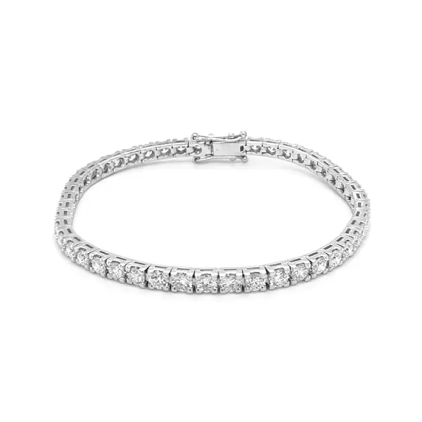 Vòng tay tennis bằng vàng đính kim cương