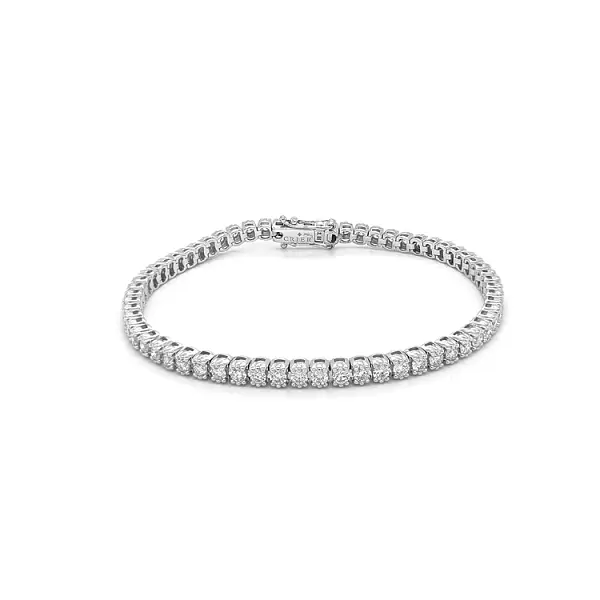 Vòng tay tennis bằng vàng đính kim cương