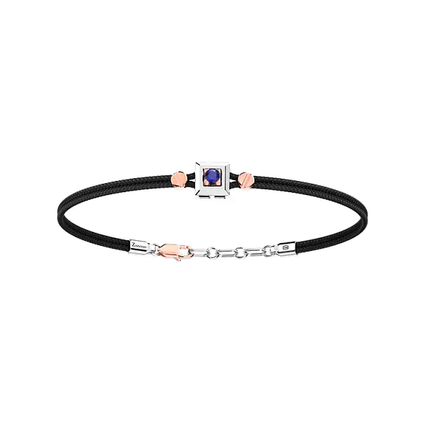 Vòng tay nam bằng vàng Zancan đính đá sapphire