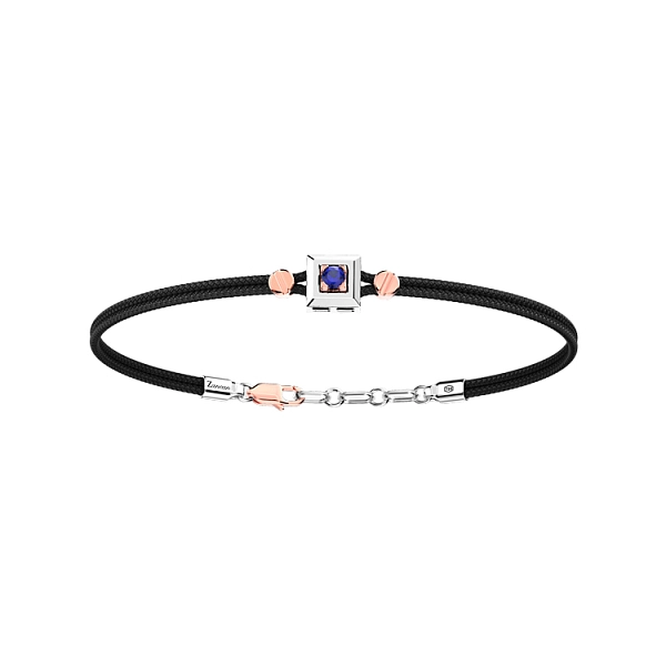 Vòng tay nam bằng vàng Zancan đính đá sapphire