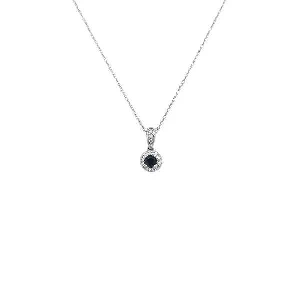 Mặt dây chuyền sapphire đính sapphire và kim cương