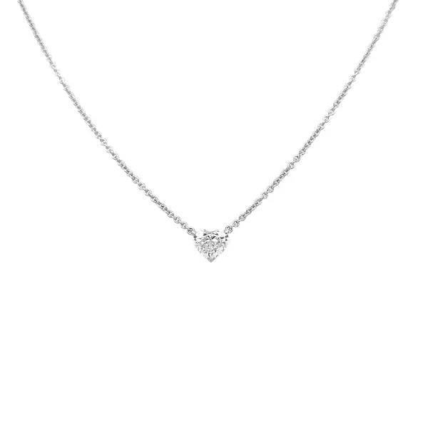 Mặt dây chuyền hình trái tim bằng vàng đính kim cương