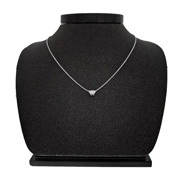 Mặt dây chuyền hình trái tim bằng vàng đính kim cương