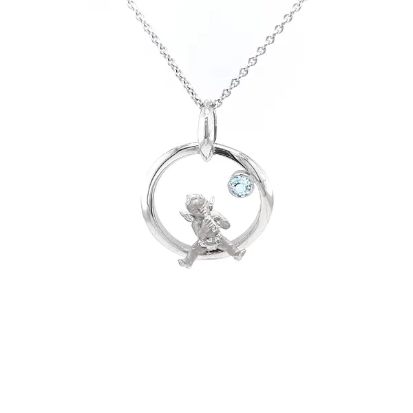 Mặt dây chuyền vàng Carrera y Carrera 'My Angel' với đá topaz