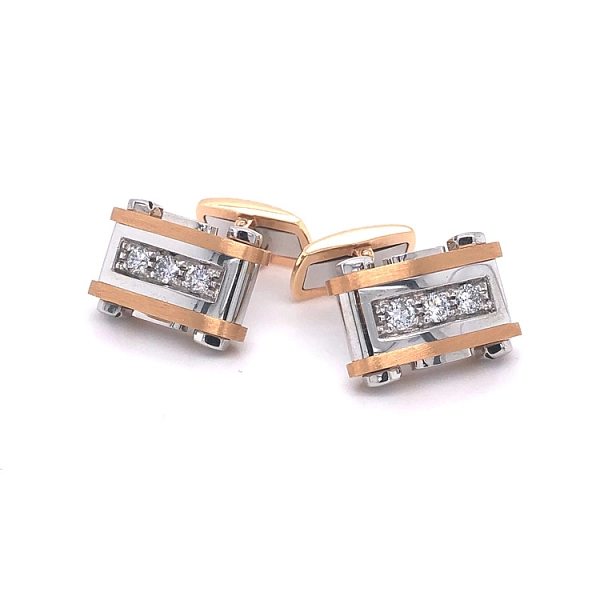 Khuy măng sét vàng Zancan Couture Bộ sưu tập đầu tiên EP0015RB