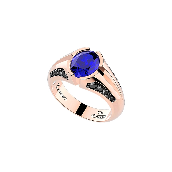 Nhẫn vàng Zancan Couture Sapphire EA305R