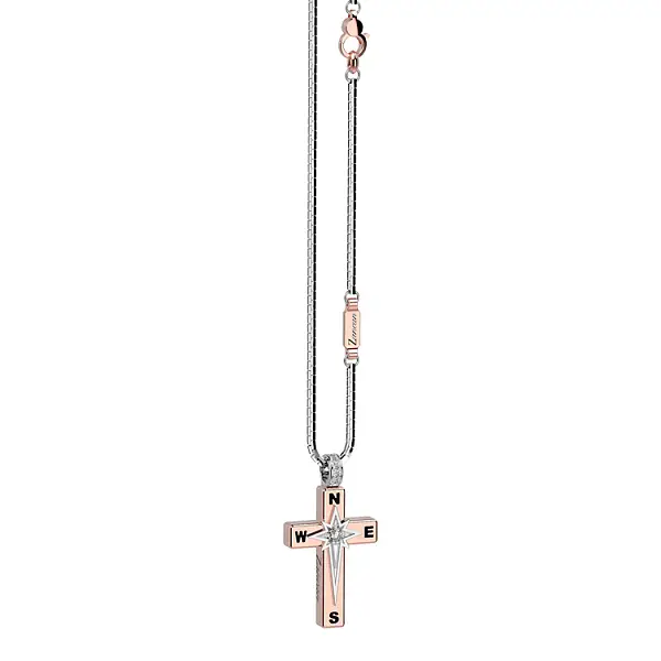 Mặt dây chuyền vàng hình thánh giá Zancan Couture First EC512RB