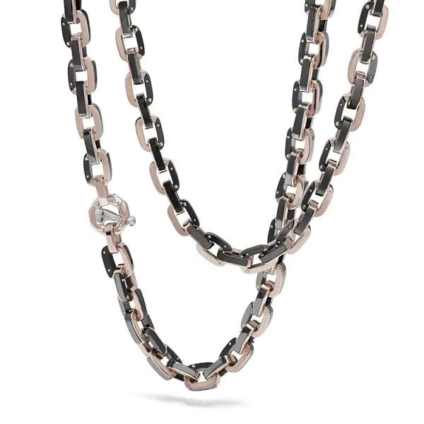 Dây chuyền vàng Baraka với gốm sứ CG271091