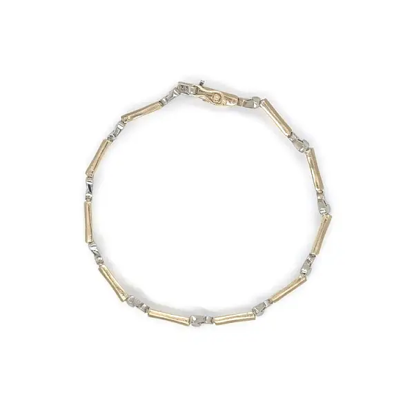 Vòng tay kết hợp vàng