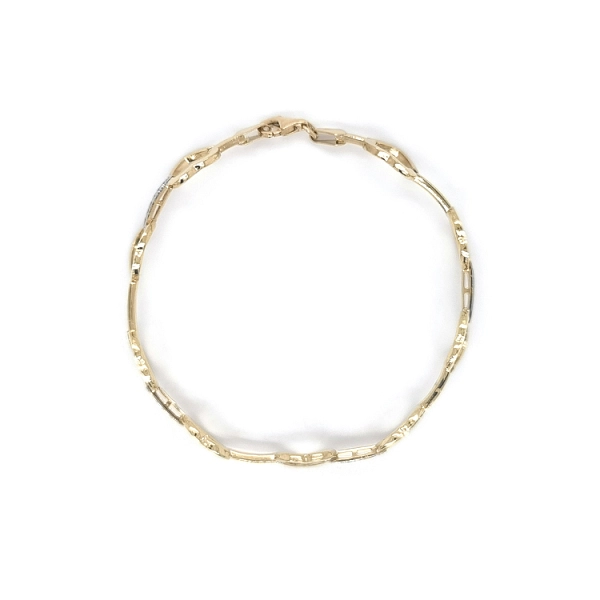 Vòng tay nữ vàng hình trái tim đính đá zircon