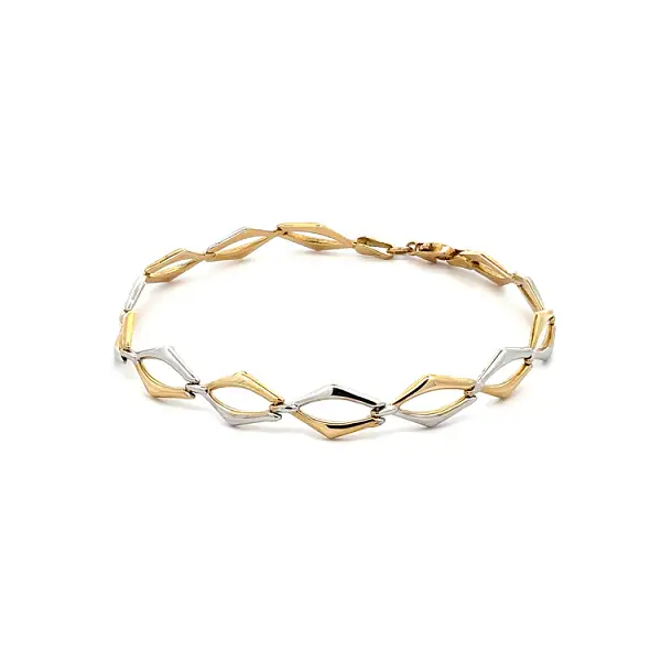 Vòng tay nữ bằng vàng kết hợp