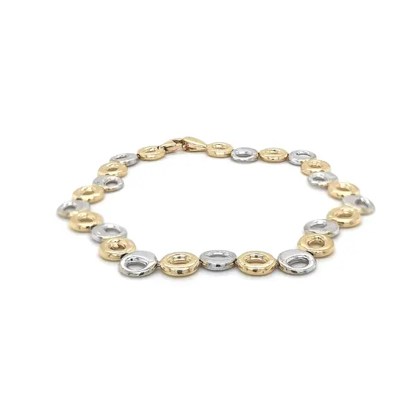 Vòng tay kết hợp vàng