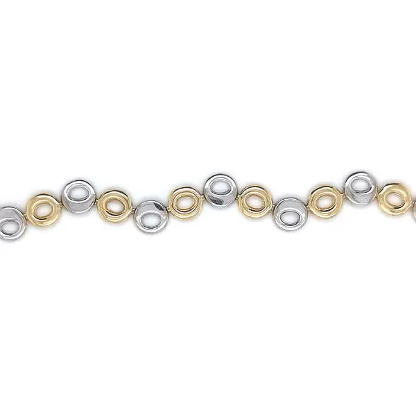 Vòng tay kết hợp vàng