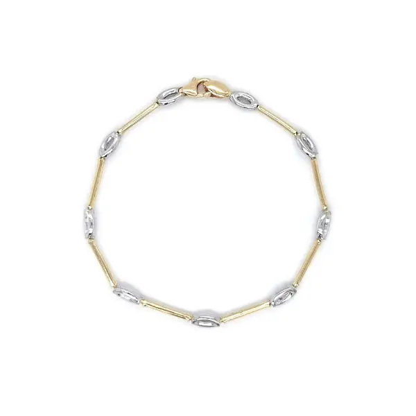 Vòng tay nữ bằng vàng màu