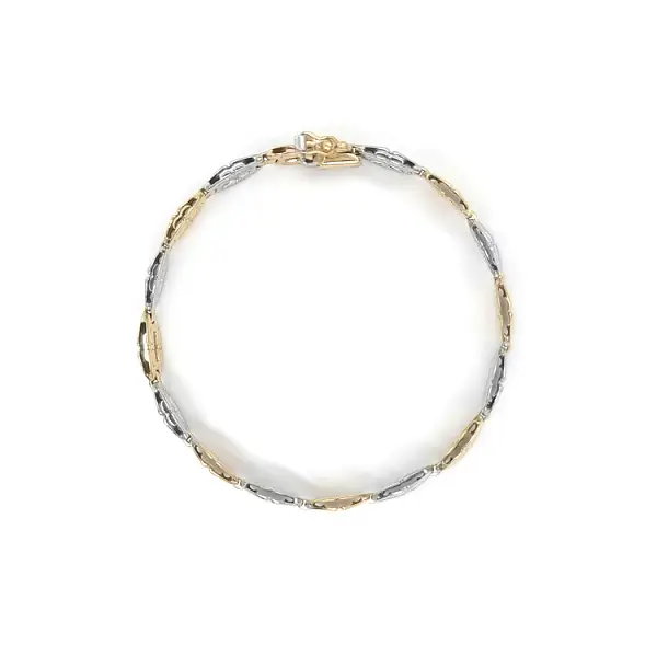 Vòng tay kết hợp vàng