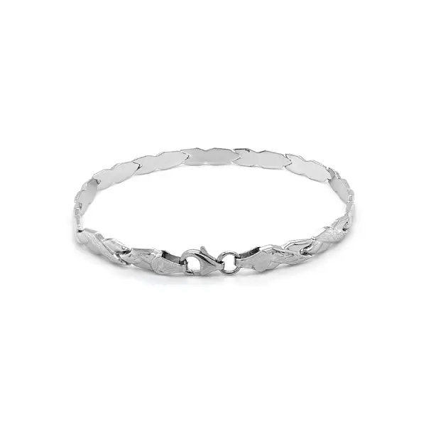 Vòng tay vàng trắng