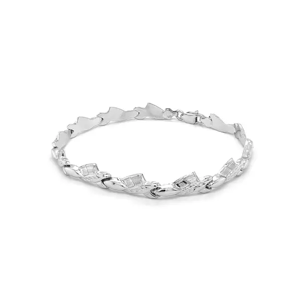 Vòng tay vàng trắng