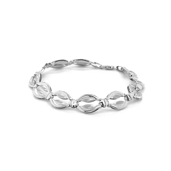 Vòng tay vàng trắng