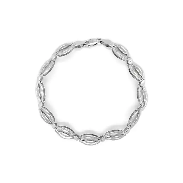 Vòng tay vàng trắng