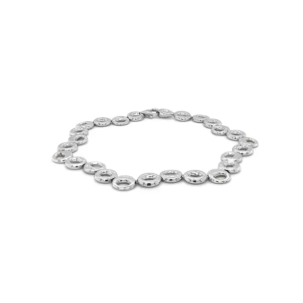 Vòng tay vàng trắng