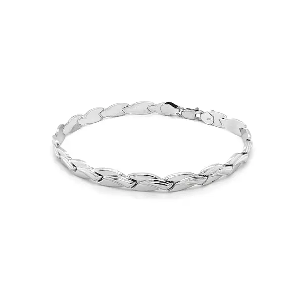 Vòng tay vàng trắng