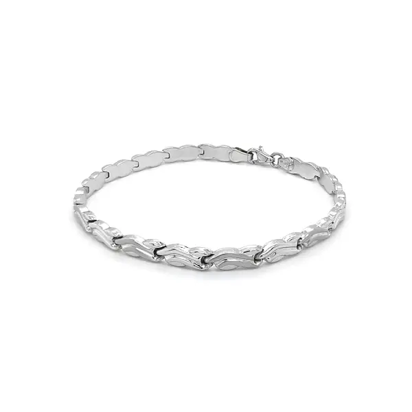 Vòng tay vàng trắng